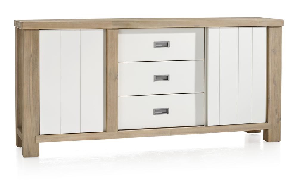 HENDERS & HAZEL - Istrana dressoir, acacia, old java grey - wit - b180 ...