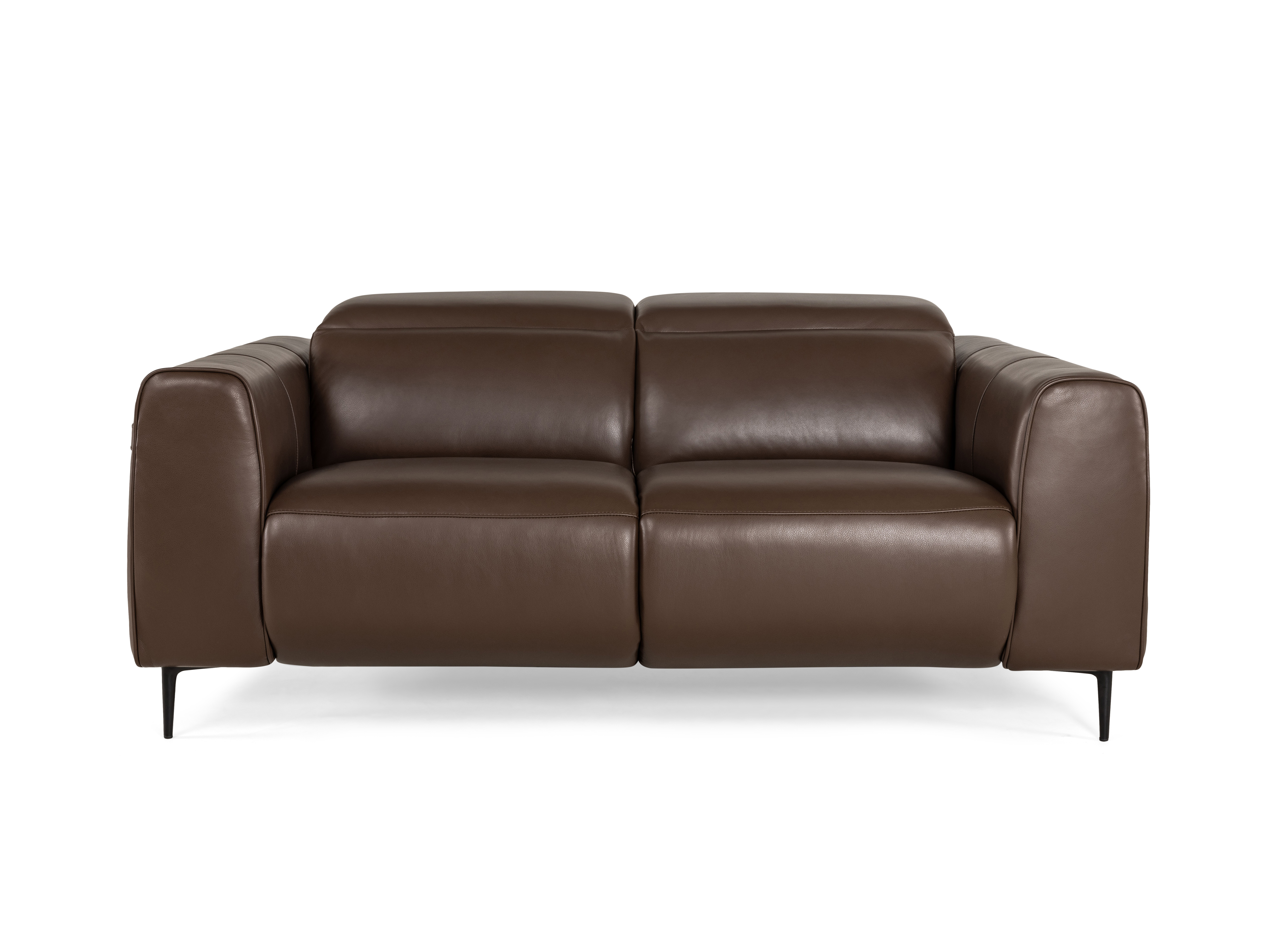 Modulax Maxime 2-zit bruin leder metalen poten